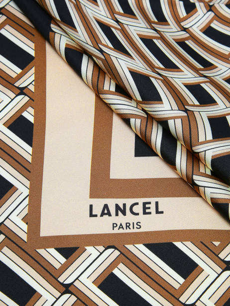 Foulard Lancel Bruin charms A13497 ander zicht 1